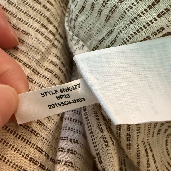 Madewell flutter-sleeve square-neck mini dress in striped jacquard. Size S. - Picture 15 of 15